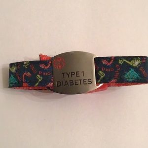 NWOT MEDICAL ID TYPE 1 DIABETES BRACELET WRISTBAND